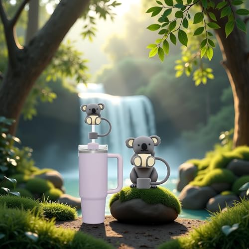 Koala Bear Silicone Straw Cover for Stanley 30/40 Oz Cup