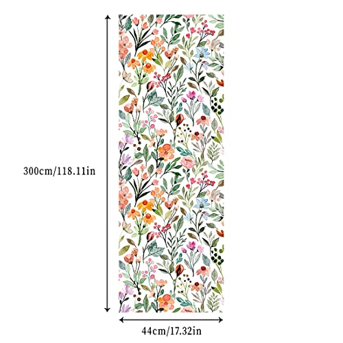 Self-Adhesive Watercolor Floral Contact Paper - 17.7x117 Inches