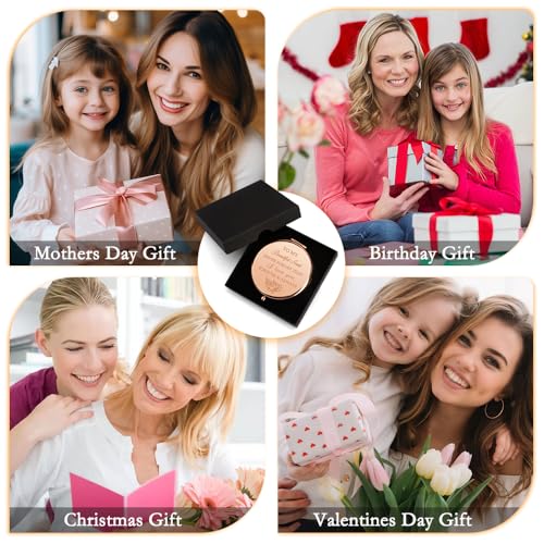 Aunt Compact Makeup Mirror Rose Gold Birthday Christmas Gift
