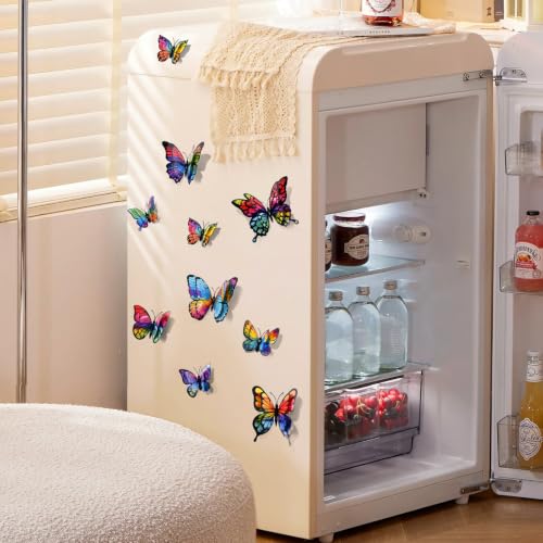 SAOROPEB 3D Butterfly Wall Decor - 24 Pcs Magnetic Decorations