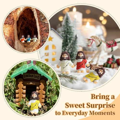 Dileed 50 PCS Mini Jesus Figurines - Religious Party Favors & Gifts