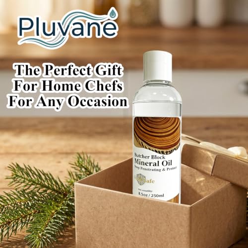 Pluvane Food Grade Mineral Oil 8.5oz – Wood Cutting Board Conditioner