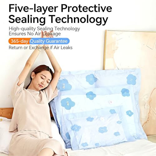 9 Pack Vacuum Storage Bags for Clothing - Space Saver & Compression
