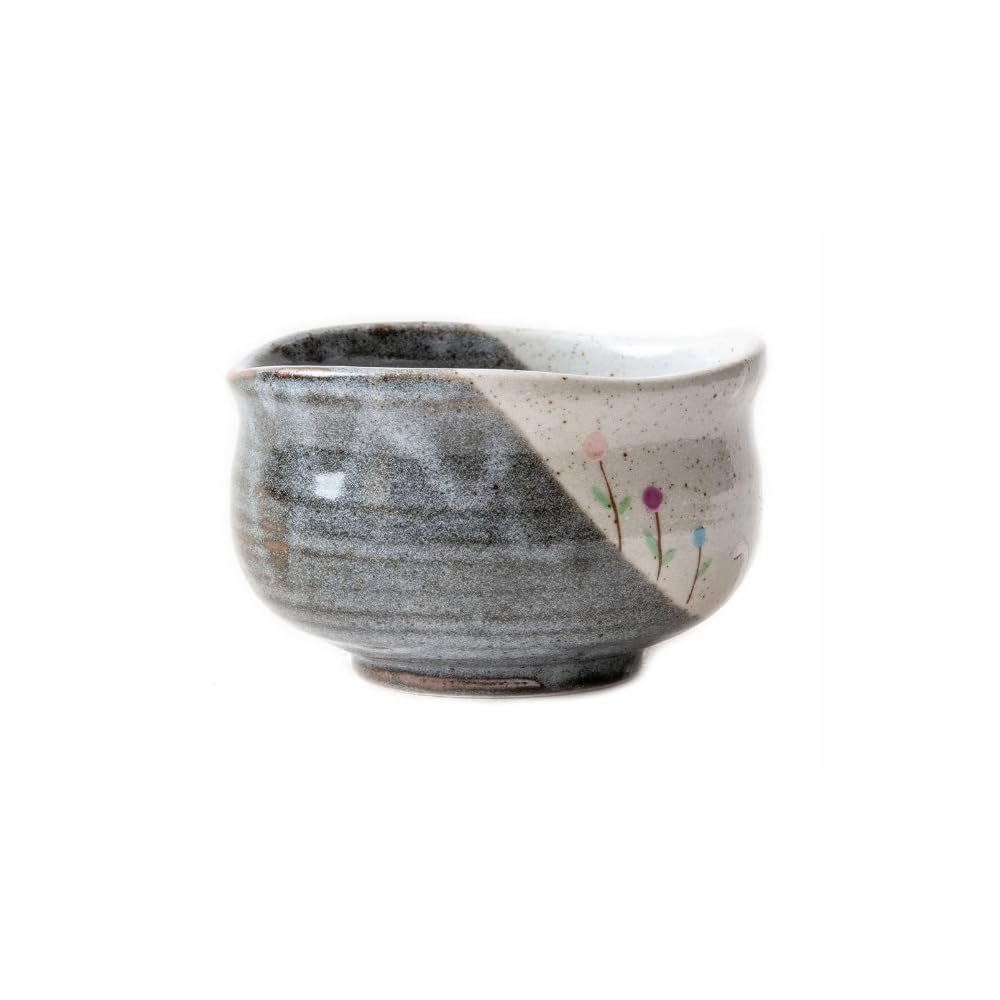 aquanaut Kutani Ware Japanese Matcha Bowl Hidamari, Medium, Brown