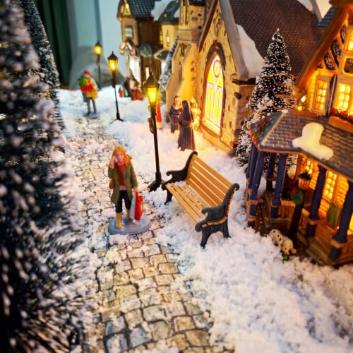 Mini Wrought Iron Park Bench for Department 56 Christmas Village - Variation 2
