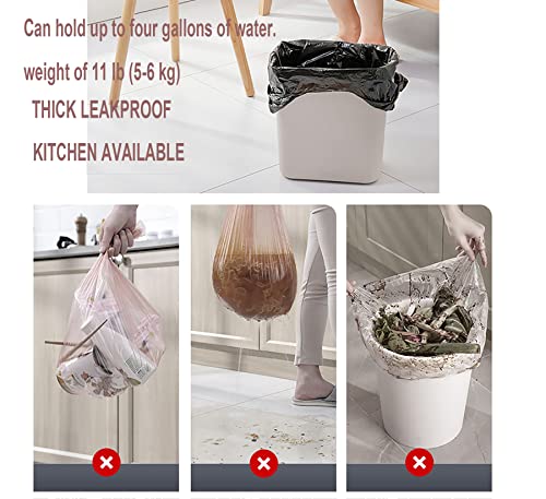 Biodegradable 3-4 Gallon Trash Bags - 120 Count Pink