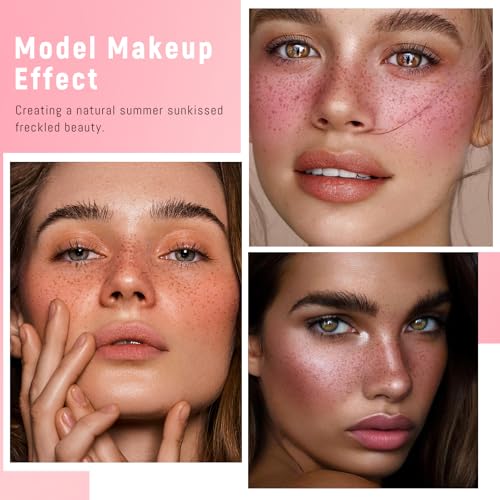 HOSAILY 2-in-1 Freckle Stamp and Liquid Blush Pen Waterproof Sunkissed Makeup