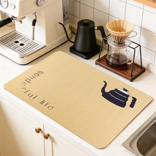 Diatomaceous Earth Coffee Drying Mat - 16" x 20" for Kitchen