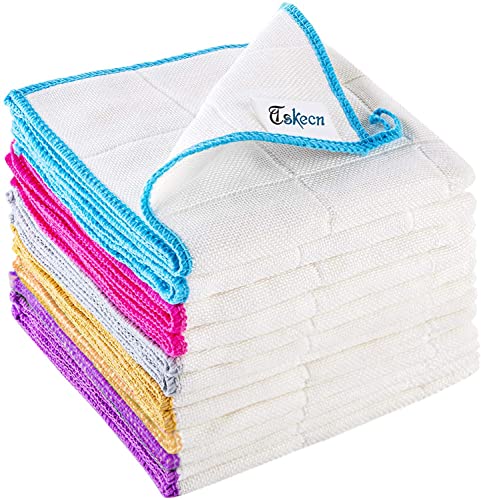 TSKECN 10-Piece Kitchen Dish Cloth Set, Highly Absorbent Reusable Towels