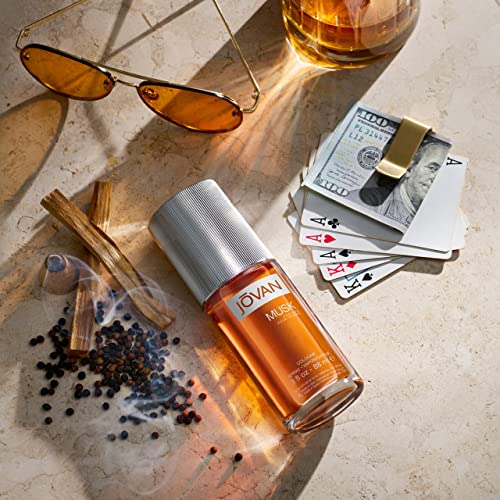 Jovan Musk for Men Eau de Cologne Spray, 3 fl oz (Pack of 2) - Long Lasting Fragrance