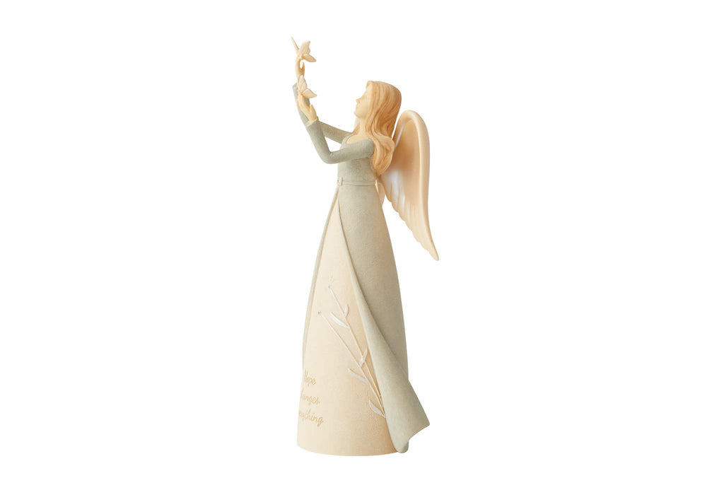 Enesco Foundations Hope Changes Everything Butterfly Angel Figurine, 9 Inch, Multicolor
