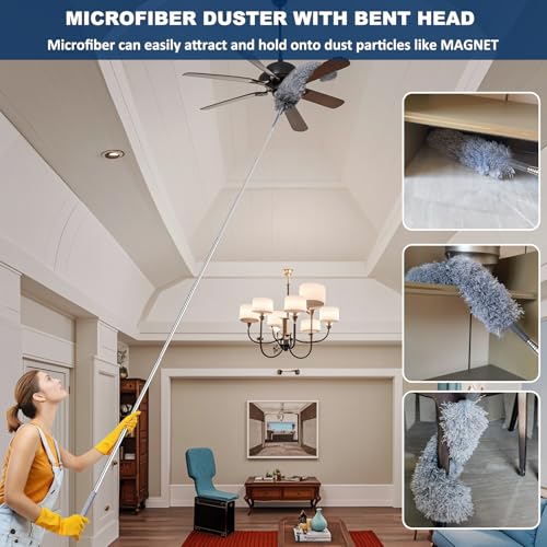 100 Inch Retractable Microfiber Duster for Dust Cleaning