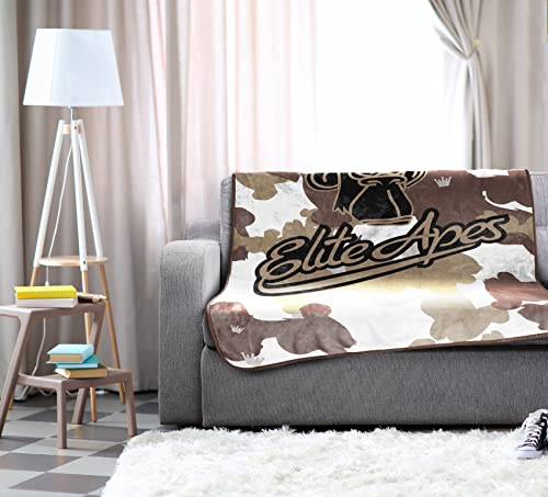 Jay Franco Elite Apes Urban Vibes Plush Throw Blanket - 46x60 Inches