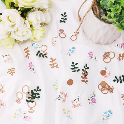 Sage Green 200pcs Flower & Greenery Wedding Confetti - Style 2