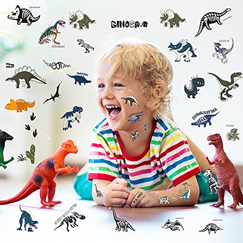 Zonon Glow in the Dark Dinosaur Temporary Tattoos 10 Sheets
