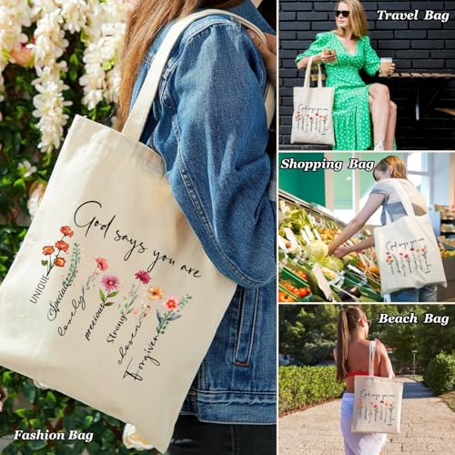 God Says You Are Canvas Tote Bag - Christian Faith Gift
