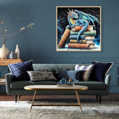 Dragon Square Diamond Painting Kit 12x12 in - Full Drill Art
