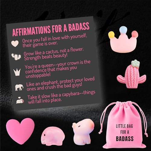 Badass Greeting Card with 5 Resin Charms for Inspiration
