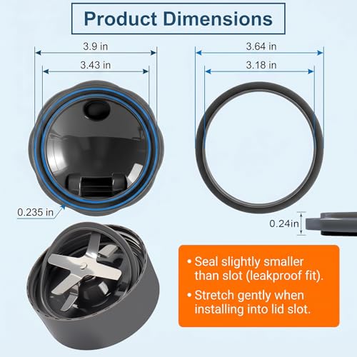 3-Pack Blender Gasket Replacement for NutriBullet 900 Series