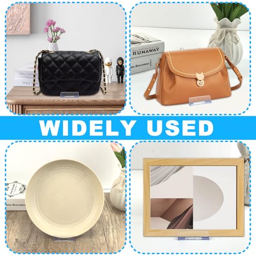 12-Set Adjustable Clear Acrylic Purse Display Stand for Handbags