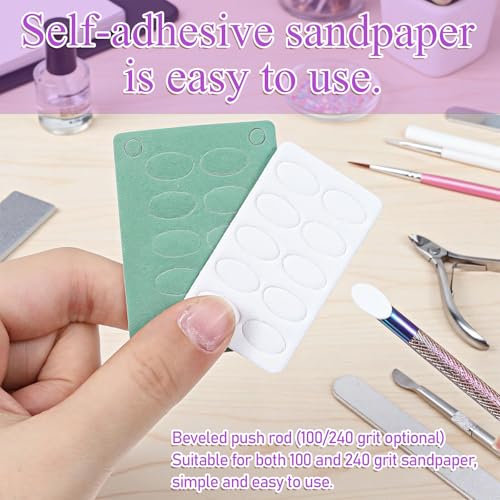 Psiriol Stainless Steel Cuticle Pusher and Nail Files Kit
