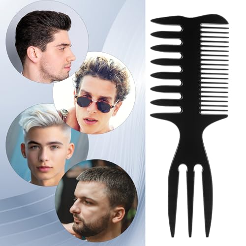 Bruislard 3-in-1 Styling Comb, Slicked-Back Hair & Texture Comb