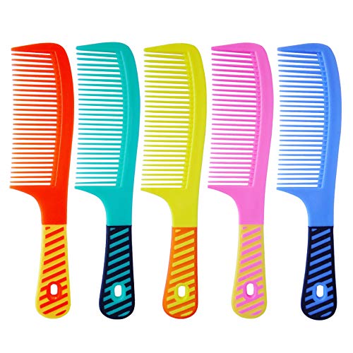 zYoung 5-Piece Hair Comb Set with Handles for Styling and Detangling