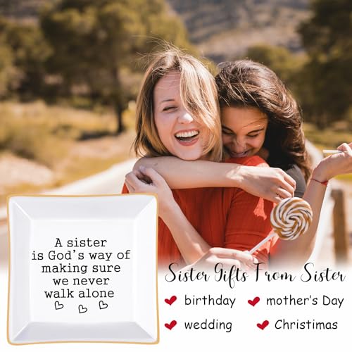 Sister Ring Dish with Quote - Perfect Gifts for Sisters - LZBALUYO