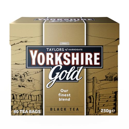 Yorkshire Gold Black Tea Bags, Unflavored, 80ct (Pack of 5)