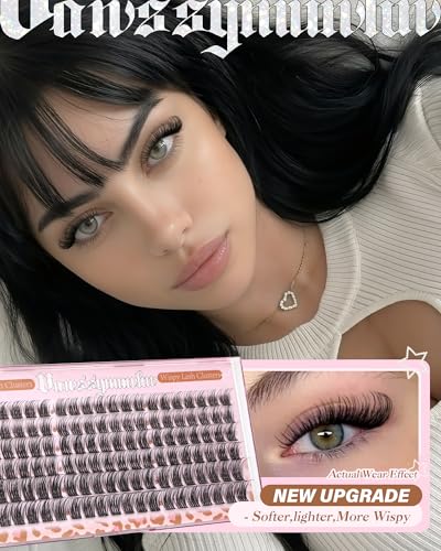 Vanssymunlin Short Natural Wispy DIY Lash Clusters 10-14mm