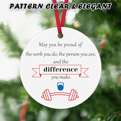 Ceramic Ornament Gift for Fitness Instructors - Thank You Gift