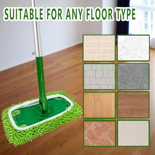 4-Pack Reusable Microfiber Mop Pads for Swiffer Sweeper