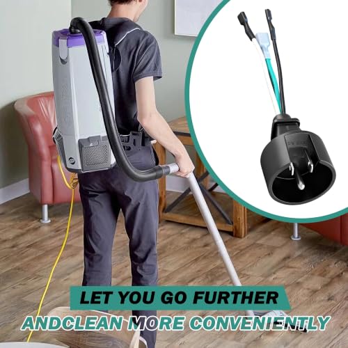Replacement Power Cord & Switch for SuperCoach Pro 10 & 6 Backpack Vacuums
