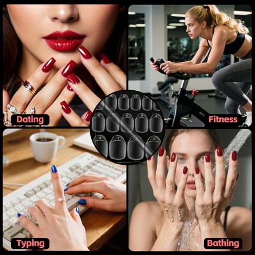Nail Adhesive Tabs - 600PCS Waterproof Double-Sided Press On Nails Glue Alternative