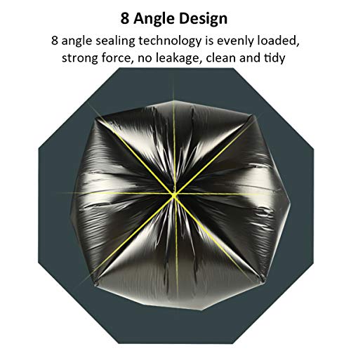 SIRAHOSI 150 Count Black Small Trash Bags 4 Gallon Pack of 1 - Medium Thickness Wastebasket Liners for Bathroom Bedroom Office
