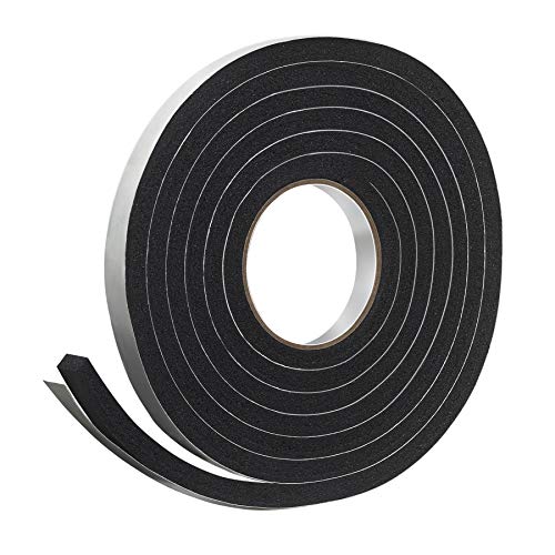 Frost King Sponge Rubber Foam Tape 3/4" W x 7/16" H x 10' L - Black