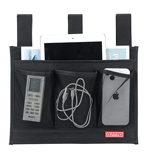 Falaku Hanging Bedside Caddy - 4-Pocket Bedside Organizer for Bed Rails