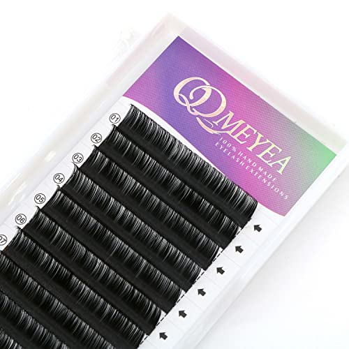 QDMEYEA Individual Eyelash Extensions 0.07 C Curl 14mm Silk Lashes