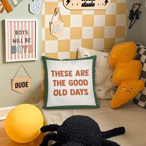 Inspirational Kids Throw Pillow Cover 18x18 - Motivational Decorative Case