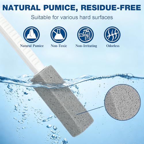 2 Pack Pumice Stone Toilet Bowl Cleaner with Long Handle
