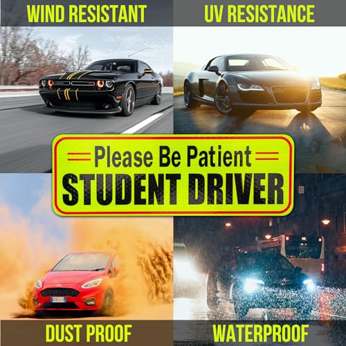 CARTMAN Student Driver Magnetic Car Sign - Reflective Decal