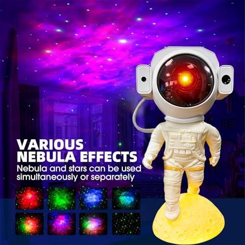 Astronaut Galaxy Projector 360° Magnetic Head with Remote & Bluetooth Sync - Nebula Night Light for Bedroom & Home Theater - Astronaut Pro