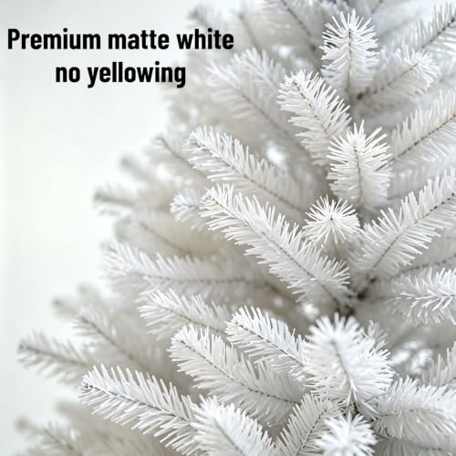 White 3ft Artificial Christmas Tree with String Lights & Stand - Small Holiday Decor