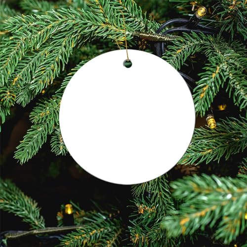 Personalized Ceramic Christmas Ornament Custom Photo & Text Xmas Decor