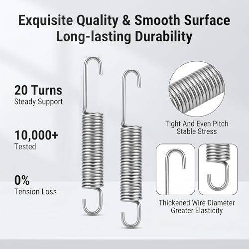 Stainless Steel Recliner Springs - 2 Pack, 4.5 Inch Heavy Duty