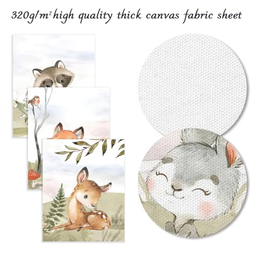 Animal Nursery Wall Art Decor - 6 Pcs Cute Kids Room Prints 8x10