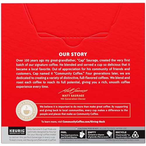 Community Coffee & Chicory Medium-Dark Roast K-Cup Pods - 128 Count