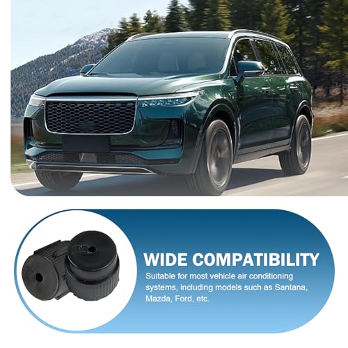 10PCS Car AC System Inflation Port Covers - Durable ABS Seals