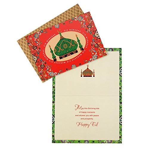 Hallmark Eid Greeting Cards Set - 6 Eid Mubarak Cards with Envelopes