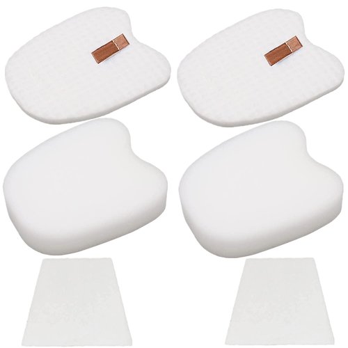 HIMrHEPA 2 Pack Foam & Felt Replacement for Shark HV345, HV343AMZ, HV320, HV321, HV322, HV324Q, HV325, UV330, UV370, UV371, UV422, UV425, UV480, ZS350, ZS351, ZS352, ZS362. Part XPMFK320&1084FTV320